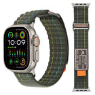 Two Sections Nylon Hook and Loop Fastener Watch Band