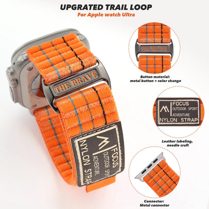 Two Sections Nylon Hook and Loop Fastener Watch Band
