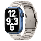 Three Beads Titanium Alloy Metal Watch Band