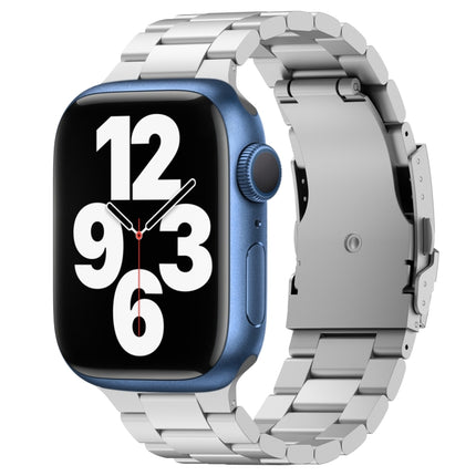 Three Beads Titanium Alloy Metal Watch Band, For Apple Watch Series 7 41mm, For Apple Watch Series 7 45mm, For Apple Watch Series 6 40mm, For Apple Watch Series 6 44mm, For Apple Watch Series 5 44mm, For Apple Watch Series 5 40mm                       ... - DealBuddy
