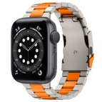 For Apple Watch Series 6 40mm / Titanium Orange