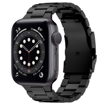 Three Beads Titanium Alloy Metal Watch Band, For Apple Watch Series 7 41mm, For Apple Watch Series 7 45mm, For Apple Watch Series 6 40mm, For Apple Watch Series 6 44mm, For Apple Watch Series 5 44mm, For Apple Watch Series 5 40mm                       ... - DealBuddy