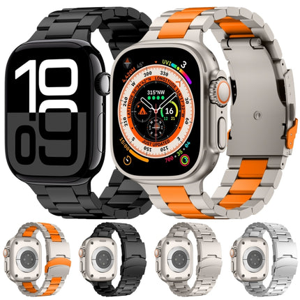 Three Beads Titanium Alloy Metal Watch Band