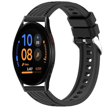 Stripe Texture Silicone 20mm Watch Band, For Samsung Galaxy Watch FE 40mm, For Samsung Galaxy Watch 7 44mm, For Samsung Galaxy Watch 7 40mm, For Samsung Galaxy Watch 6 Classic 47mm