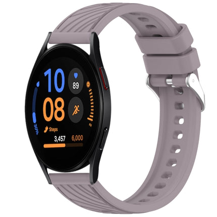 Stripe Texture Silicone 20mm Watch Band, For Samsung Galaxy Watch FE 40mm, For Samsung Galaxy Watch 7 44mm, For Samsung Galaxy Watch 7 40mm, For Samsung Galaxy Watch 6 Classic 47mm