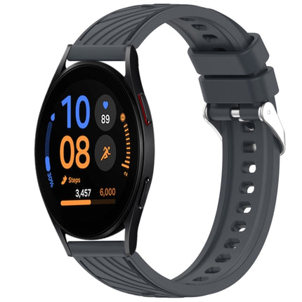 Stripe Texture Silicone 20mm Watch Band, For Samsung Galaxy Watch FE 40mm, For Samsung Galaxy Watch 7 44mm, For Samsung Galaxy Watch 7 40mm, For Samsung Galaxy Watch 6 Classic 47mm