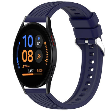 Stripe Texture Silicone 20mm Watch Band, For Samsung Galaxy Watch FE 40mm, For Samsung Galaxy Watch 7 44mm, For Samsung Galaxy Watch 7 40mm, For Samsung Galaxy Watch 6 Classic 47mm