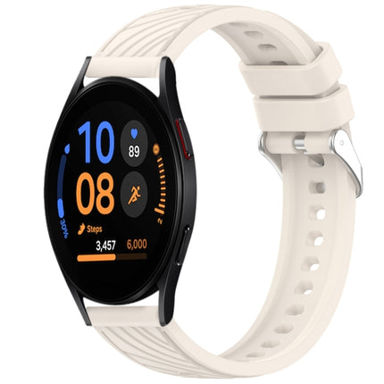 Stripe Texture Silicone 20mm Watch Band, For Samsung Galaxy Watch FE 40mm, For Samsung Galaxy Watch 7 44mm, For Samsung Galaxy Watch 7 40mm, For Samsung Galaxy Watch 6 Classic 47mm