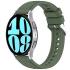 Stripe Texture Silicone 20mm Watch Band, For Samsung Galaxy Watch 6 44mm, For Samsung Galaxy Watch 6 40mm, For Samsung Galaxy Watch 6 Classic 43mm, For Samsung Galaxy Watch5 Pro Golf Edition