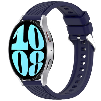 Stripe Texture Silicone 20mm Watch Band, For Samsung Galaxy Watch 6 44mm, For Samsung Galaxy Watch 6 40mm, For Samsung Galaxy Watch 6 Classic 43mm, For Samsung Galaxy Watch5 Pro Golf Edition