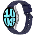 Stripe Texture Silicone 20mm Watch Band, For Samsung Galaxy Watch 6 44mm, For Samsung Galaxy Watch 6 40mm, For Samsung Galaxy Watch 6 Classic 43mm, For Samsung Galaxy Watch5 Pro Golf Edition