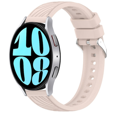 Stripe Texture Silicone 20mm Watch Band, For Samsung Galaxy Watch 6 44mm, For Samsung Galaxy Watch 6 40mm, For Samsung Galaxy Watch 6 Classic 43mm, For Samsung Galaxy Watch5 Pro Golf Edition