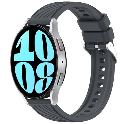 Stripe Texture Silicone 20mm Watch Band, For Samsung Galaxy Watch 6 44mm, For Samsung Galaxy Watch 6 40mm, For Samsung Galaxy Watch 6 Classic 43mm, For Samsung Galaxy Watch5 Pro Golf Edition