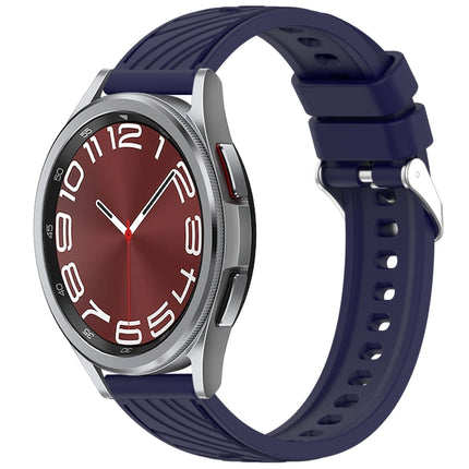 Stripe Texture Silicone 20mm Watch Band, For Samsung Galaxy Watch FE 40mm, For Samsung Galaxy Watch 7 44mm, For Samsung Galaxy Watch 7 40mm, For Samsung Galaxy Watch 6 Classic 47mm