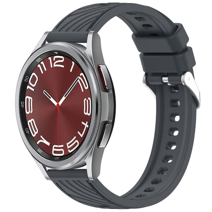 Stripe Texture Silicone 20mm Watch Band, For Samsung Galaxy Watch 6 44mm, For Samsung Galaxy Watch 6 40mm, For Samsung Galaxy Watch 6 Classic 43mm, For Samsung Galaxy Watch5 Pro Golf Edition