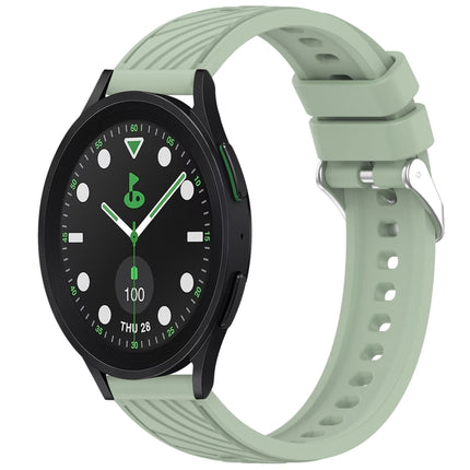 Stripe Texture Silicone 20mm Watch Band, For Samsung Galaxy Watch 6 44mm, For Samsung Galaxy Watch 6 40mm, For Samsung Galaxy Watch 6 Classic 43mm, For Samsung Galaxy Watch5 Pro Golf Edition
