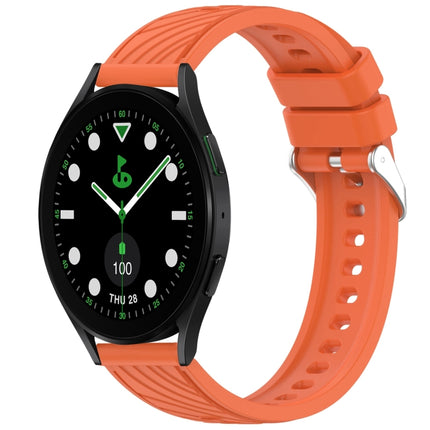 Stripe Texture Silicone 20mm Watch Band, For Samsung Galaxy Watch5 Golf Edition, For Samsung Galaxy Watch 5  44mm, For Samsung Galaxy Watch 5 Pro  45mm, For Samsung Galaxy Watch 5  40mm