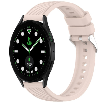 Stripe Texture Silicone 20mm Watch Band, For Samsung Galaxy Watch5 Golf Edition, For Samsung Galaxy Watch 5  44mm, For Samsung Galaxy Watch 5 Pro  45mm, For Samsung Galaxy Watch 5  40mm