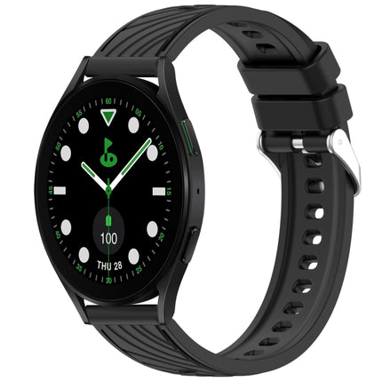 Stripe Texture Silicone 20mm Watch Band, For Samsung Galaxy Watch5 Golf Edition, For Samsung Galaxy Watch 5  44mm, For Samsung Galaxy Watch 5 Pro  45mm, For Samsung Galaxy Watch 5  40mm