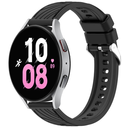 Stripe Texture Silicone 20mm Watch Band, For Samsung Galaxy Watch5 Golf Edition, For Samsung Galaxy Watch 5  44mm, For Samsung Galaxy Watch 5 Pro  45mm, For Samsung Galaxy Watch 5  40mm