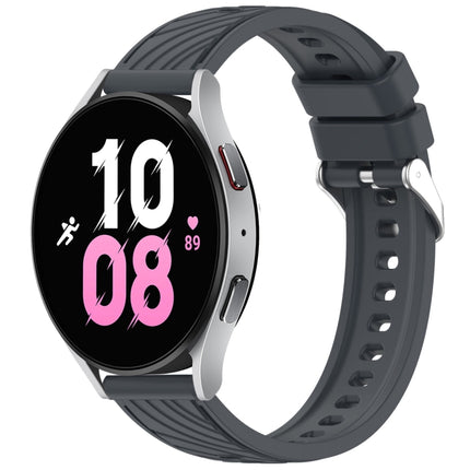 Stripe Texture Silicone 20mm Watch Band, For Samsung Galaxy Watch5 Golf Edition, For Samsung Galaxy Watch 5  44mm, For Samsung Galaxy Watch 5 Pro  45mm, For Samsung Galaxy Watch 5  40mm