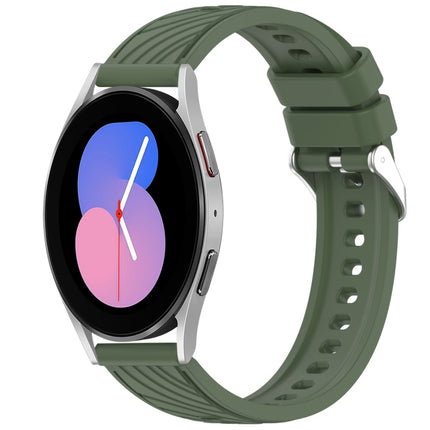 Stripe Texture Silicone 20mm Watch Band, For Samsung Galaxy Watch5 Golf Edition, For Samsung Galaxy Watch 5  44mm, For Samsung Galaxy Watch 5 Pro  45mm, For Samsung Galaxy Watch 5  40mm