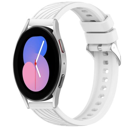 Stripe Texture Silicone 20mm Watch Band, For Samsung Galaxy Watch5 Golf Edition, For Samsung Galaxy Watch 5  44mm, For Samsung Galaxy Watch 5 Pro  45mm, For Samsung Galaxy Watch 5  40mm