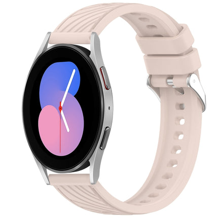 Stripe Texture Silicone 20mm Watch Band, For Samsung Galaxy Watch5 Golf Edition, For Samsung Galaxy Watch 5  44mm, For Samsung Galaxy Watch 5 Pro  45mm, For Samsung Galaxy Watch 5  40mm