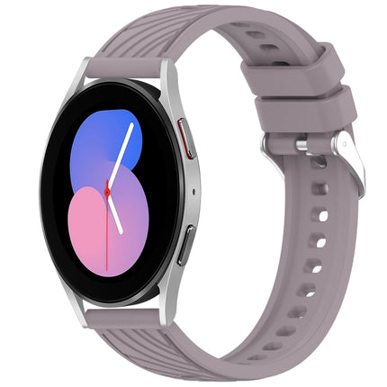 Stripe Texture Silicone 20mm Watch Band, For Samsung Galaxy Watch5 Golf Edition, For Samsung Galaxy Watch 5  44mm, For Samsung Galaxy Watch 5 Pro  45mm, For Samsung Galaxy Watch 5  40mm