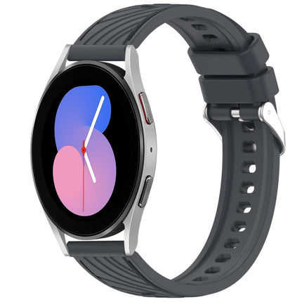 Stripe Texture Silicone 20mm Watch Band, For Samsung Galaxy Watch5 Golf Edition, For Samsung Galaxy Watch 5  44mm, For Samsung Galaxy Watch 5 Pro  45mm, For Samsung Galaxy Watch 5  40mm