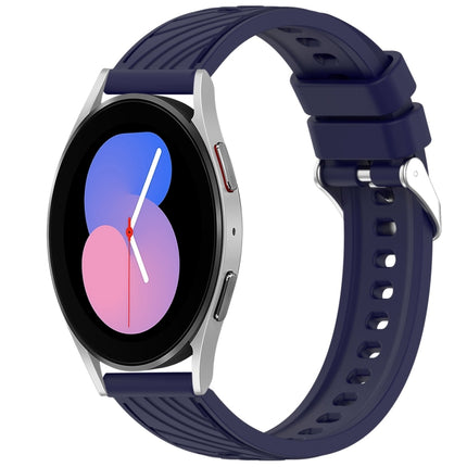 Stripe Texture Silicone 20mm Watch Band, For Samsung Galaxy Watch5 Golf Edition, For Samsung Galaxy Watch 5  44mm, For Samsung Galaxy Watch 5 Pro  45mm, For Samsung Galaxy Watch 5  40mm
