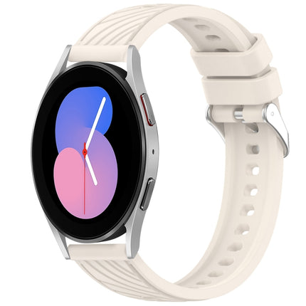 Stripe Texture Silicone 20mm Watch Band, For Samsung Galaxy Watch5 Golf Edition, For Samsung Galaxy Watch 5  44mm, For Samsung Galaxy Watch 5 Pro  45mm, For Samsung Galaxy Watch 5  40mm