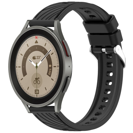 Stripe Texture Silicone 20mm Watch Band, For Samsung Galaxy Watch5 Golf Edition, For Samsung Galaxy Watch 5  44mm, For Samsung Galaxy Watch 5 Pro  45mm, For Samsung Galaxy Watch 5  40mm