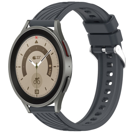 Stripe Texture Silicone 20mm Watch Band, For Samsung Galaxy Watch5 Golf Edition, For Samsung Galaxy Watch 5  44mm, For Samsung Galaxy Watch 5 Pro  45mm, For Samsung Galaxy Watch 5  40mm