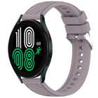 Stripe Texture Silicone 20mm Watch Band, For Samsung Galaxy Watch 4 44mm, For Samsung Galaxy Watch 4 40mm, For Samsung  Galaxy Watch 4 Classic 46mm, For Samsung  Galaxy Watch 4 Classic 42mm - DealBuddy