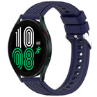 Stripe Texture Silicone 20mm Watch Band, For Samsung Galaxy Watch 4 44mm, For Samsung Galaxy Watch 4 40mm, For Samsung  Galaxy Watch 4 Classic 46mm, For Samsung  Galaxy Watch 4 Classic 42mm - DealBuddy