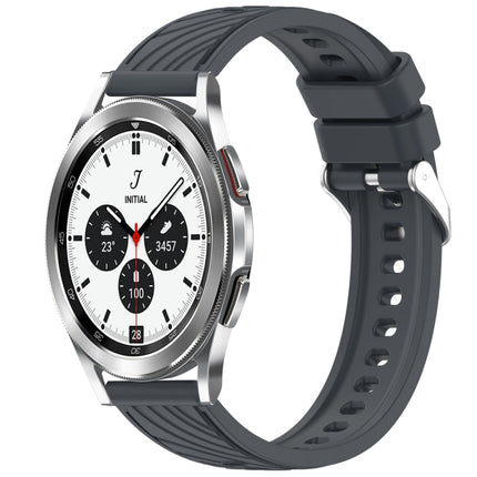 Stripe Texture Silicone 20mm Watch Band, For Samsung Galaxy Watch 4 44mm, For Samsung Galaxy Watch 4 40mm, For Samsung  Galaxy Watch 4 Classic 46mm, For Samsung  Galaxy Watch 4 Classic 42mm