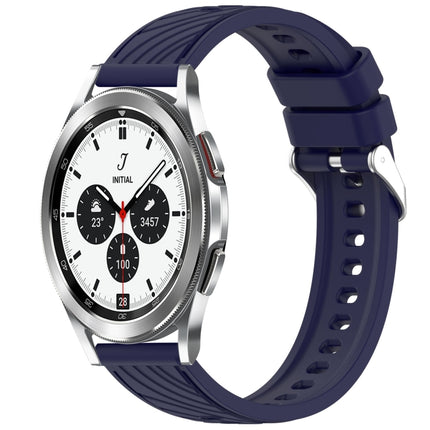 Stripe Texture Silicone 20mm Watch Band, For Samsung Galaxy Watch 4 44mm, For Samsung Galaxy Watch 4 40mm, For Samsung  Galaxy Watch 4 Classic 46mm, For Samsung  Galaxy Watch 4 Classic 42mm