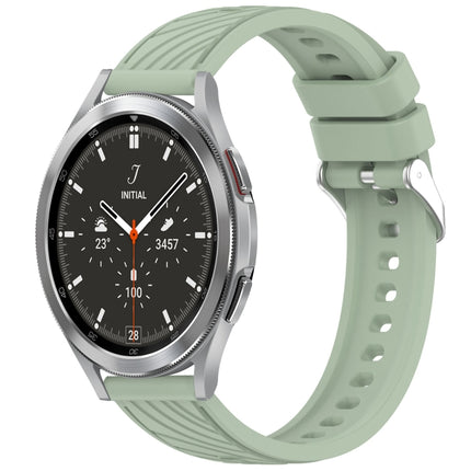 Stripe Texture Silicone 20mm Watch Band, For Samsung Galaxy Watch 4 44mm, For Samsung Galaxy Watch 4 40mm, For Samsung  Galaxy Watch 4 Classic 46mm, For Samsung  Galaxy Watch 4 Classic 42mm
