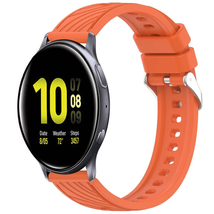 Stripe Texture Silicone 20mm Watch Band