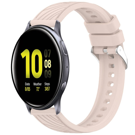 Stripe Texture Silicone 20mm Watch Band