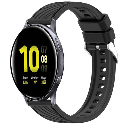 Stripe Texture Silicone 20mm Watch Band