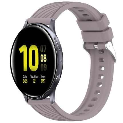 Stripe Texture Silicone 20mm Watch Band
