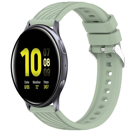 Stripe Texture Silicone 20mm Watch Band
