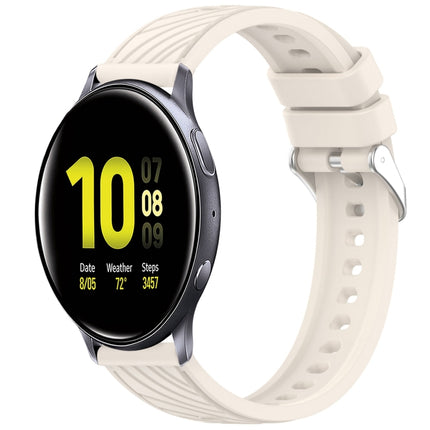 Stripe Texture Silicone 20mm Watch Band