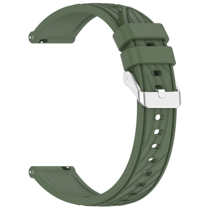 Stripe Texture Silicone 20mm Watch Band