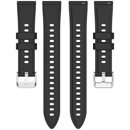 Stripe Texture Silicone 20mm Watch Band