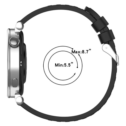 Stripe Texture Silicone 20mm Watch Band