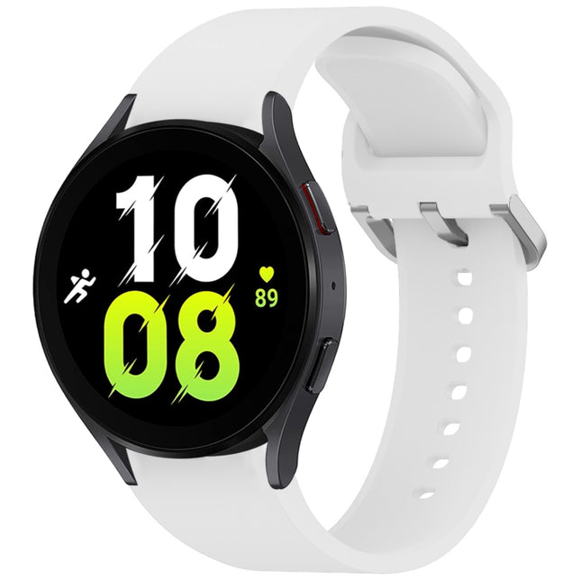 Solid Color Colorful Buckle Quick Release Silicone Watch Band, For Samsung Galaxy Watch 5 40 / 44mm, For Samsung Galaxy Watch 5 Pro, For Samsung Galaxy Watch 4 40 / 44mm, For Samsung Galaxy Watch 4 Classic 46 / 42mm - DealBuddy