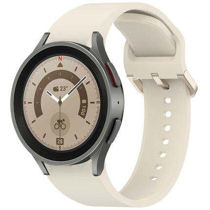 Solid Color Colorful Buckle Quick Release Silicone Watch Band, For Samsung Galaxy Watch 5 40 / 44mm, For Samsung Galaxy Watch 5 Pro, For Samsung Galaxy Watch 4 40 / 44mm, For Samsung Galaxy Watch 4 Classic 46 / 42mm - DealBuddy